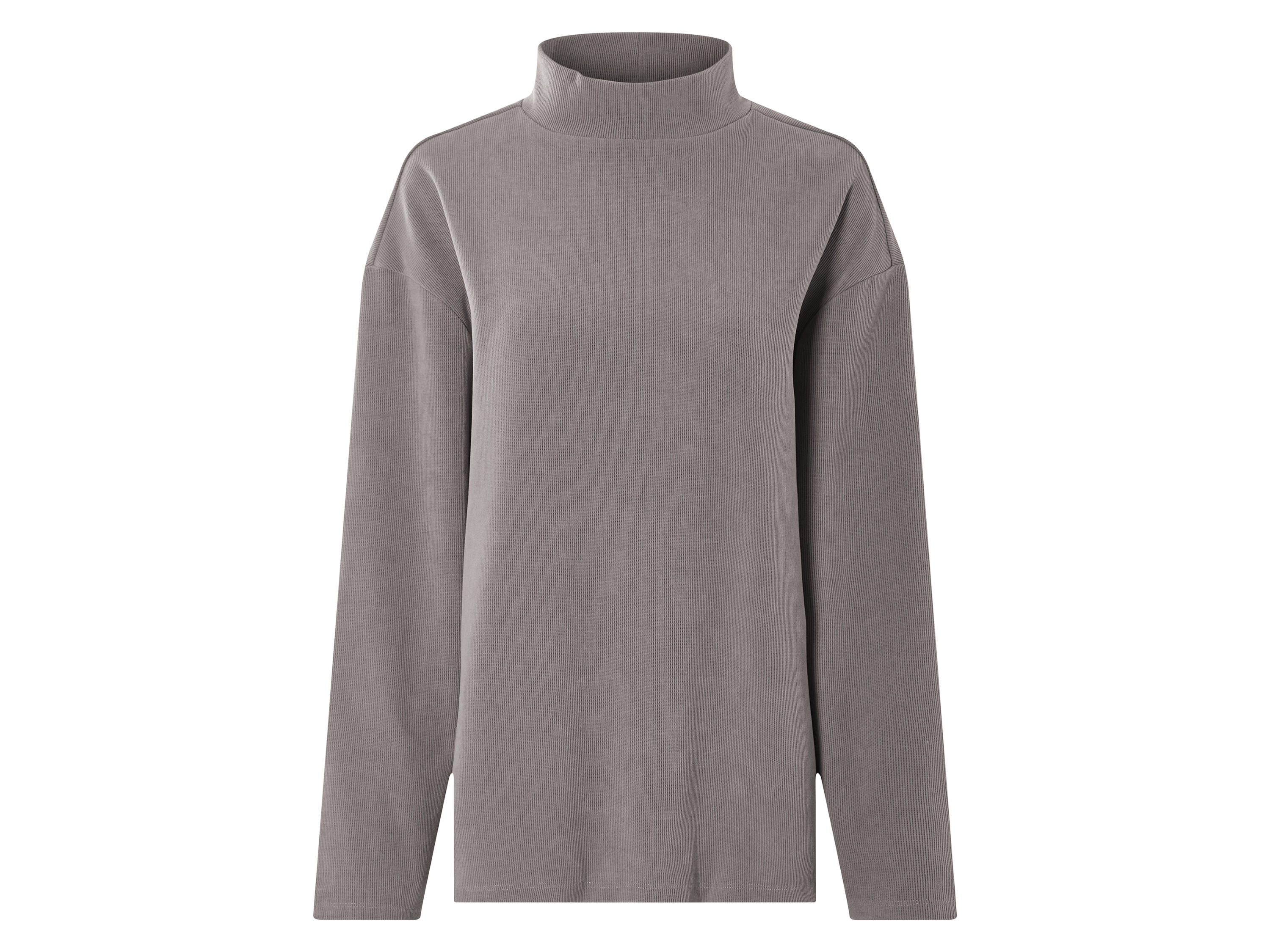 esmara® Bluza damska o wyglądzie sztruksu (Szary, L(44/46))