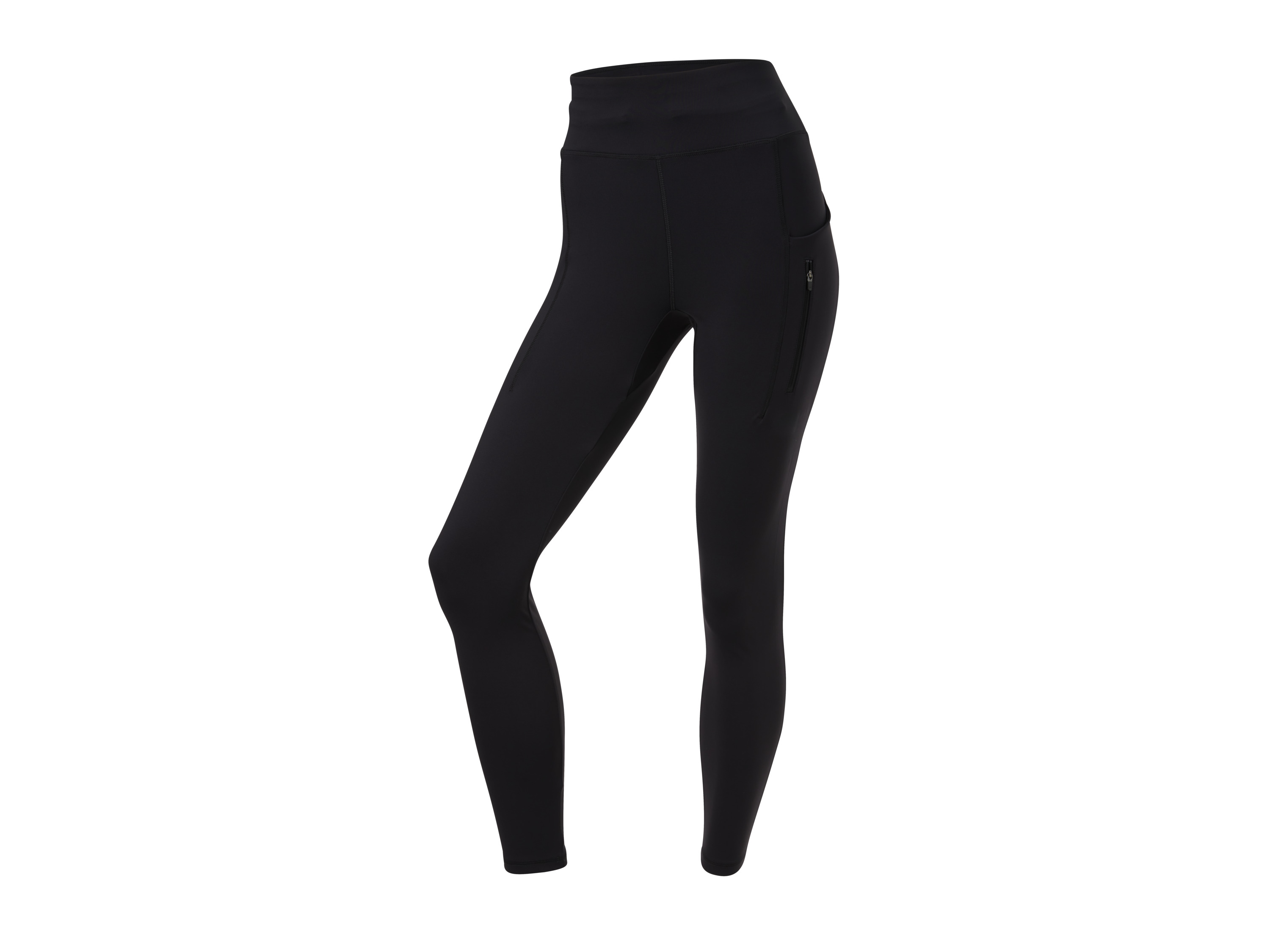 CRIVIT Legginsy funkcyjne damskie z wysokim stanem (Czarny, XS (32/34))