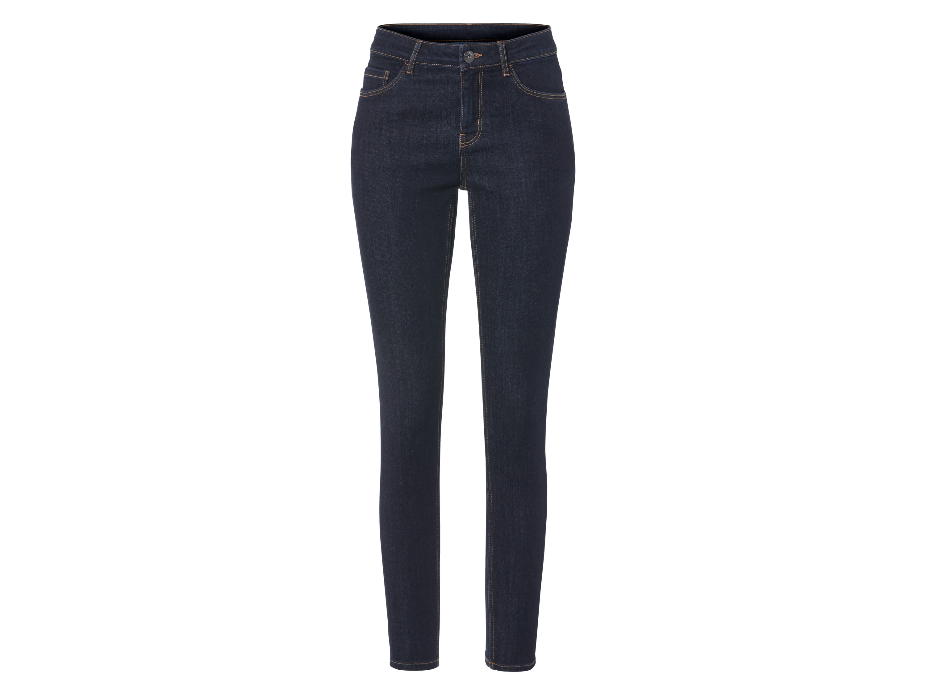 esmara® Jeansy damskie super skinny fit  (Ciemnoniebieski, 34)