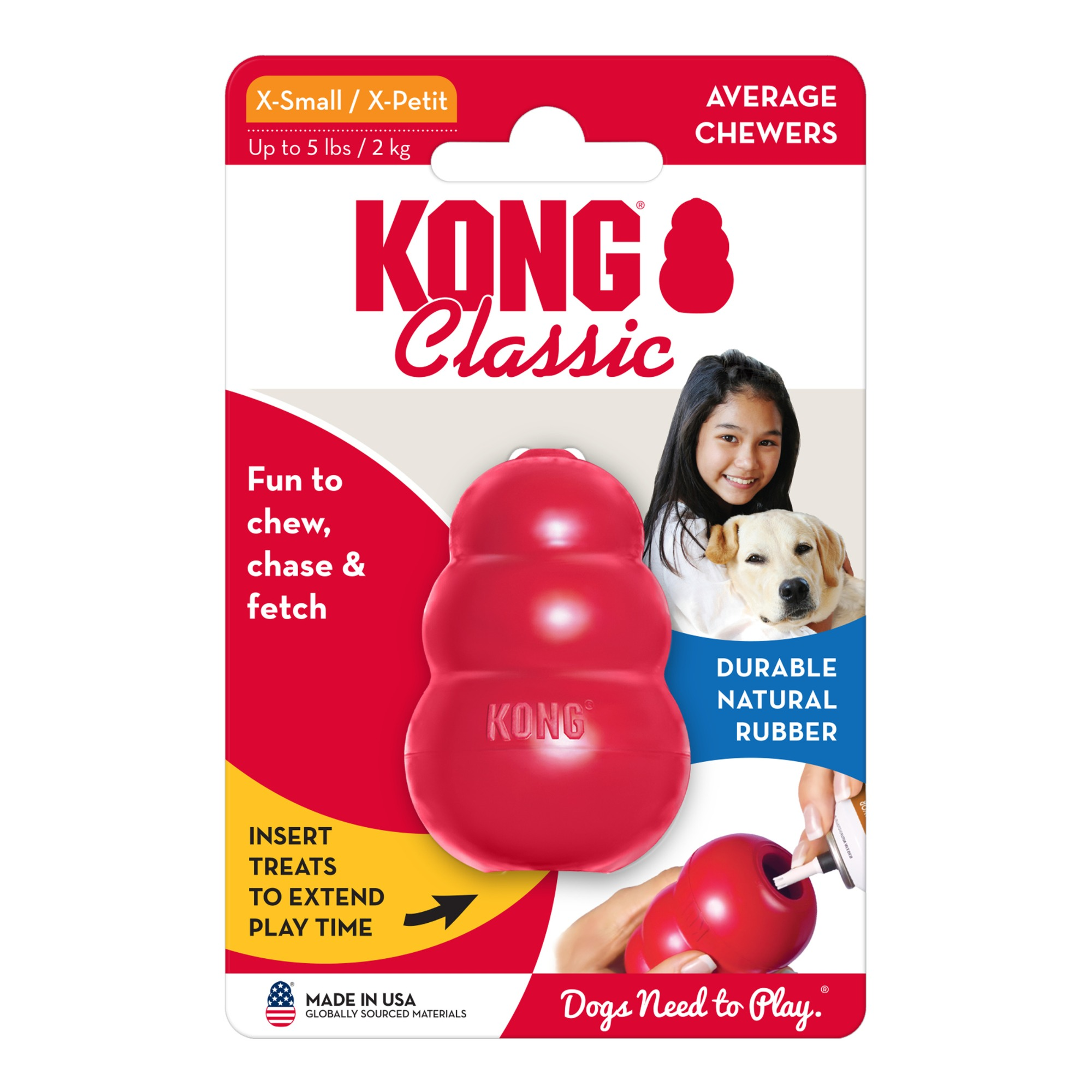 KONG Classic - XS, 5,7 cm