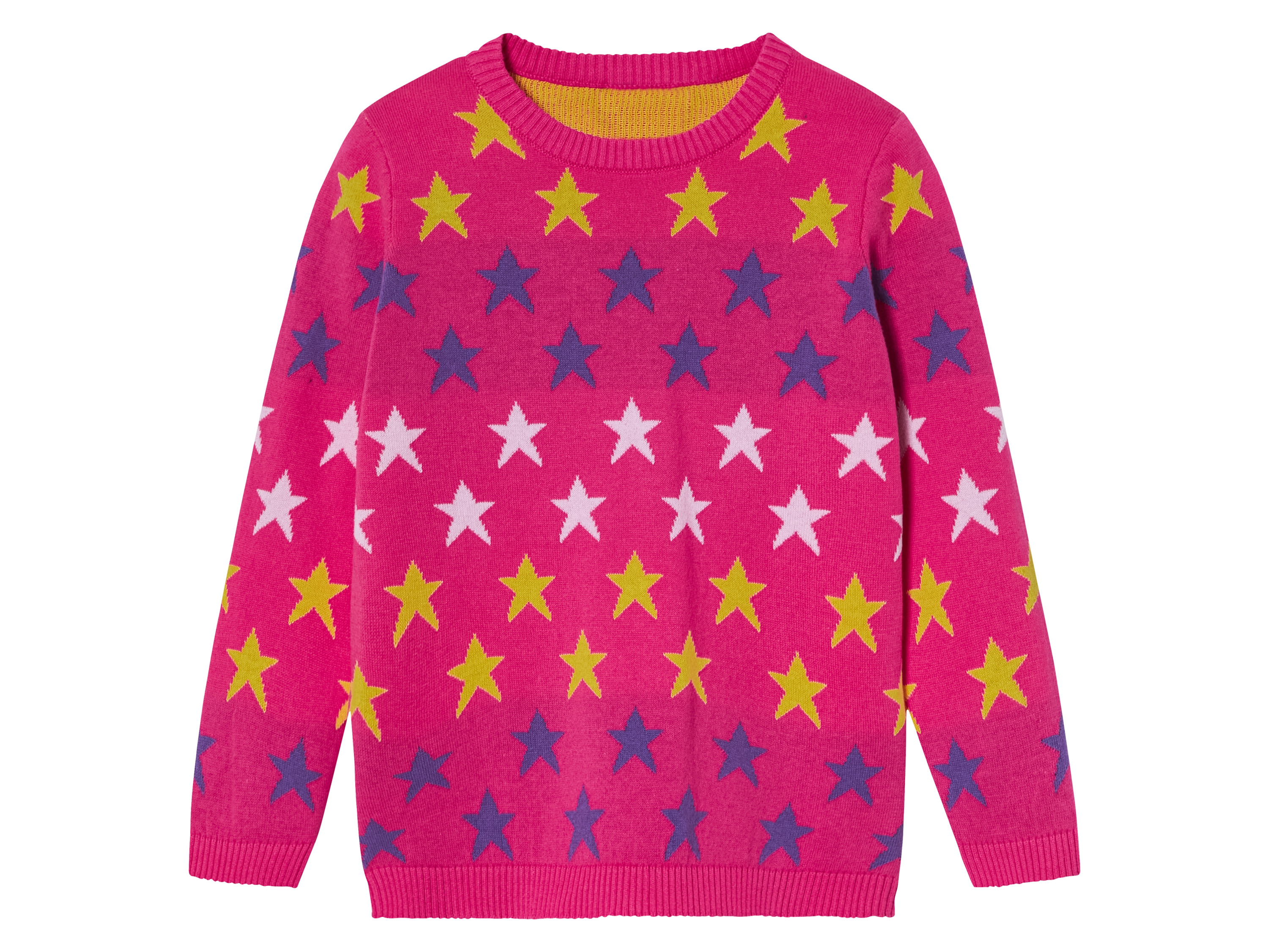 lupilu® Sweter dziewczęcy z bawełny (122/128, Różowy)