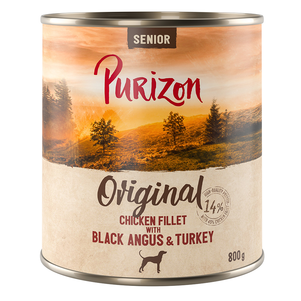 Purizon Senior, filet z kurczaka z wołowiną Black Angus - 6 x 800 g