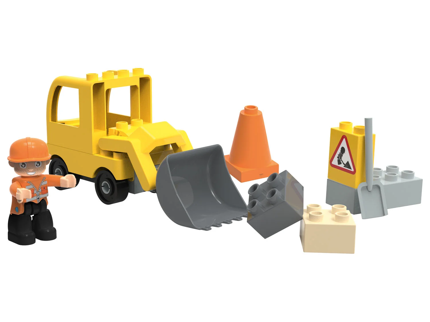 Playtive Clippys Zestaw klocków Junior S (Koparka)