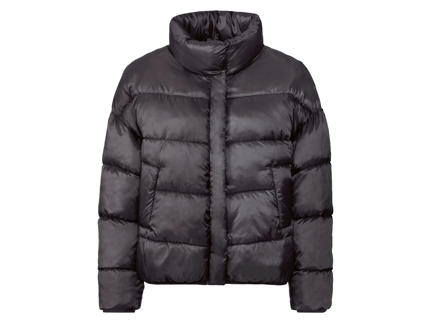 esmara® Kurtka pikowana damska (Czarny, M (40/42))