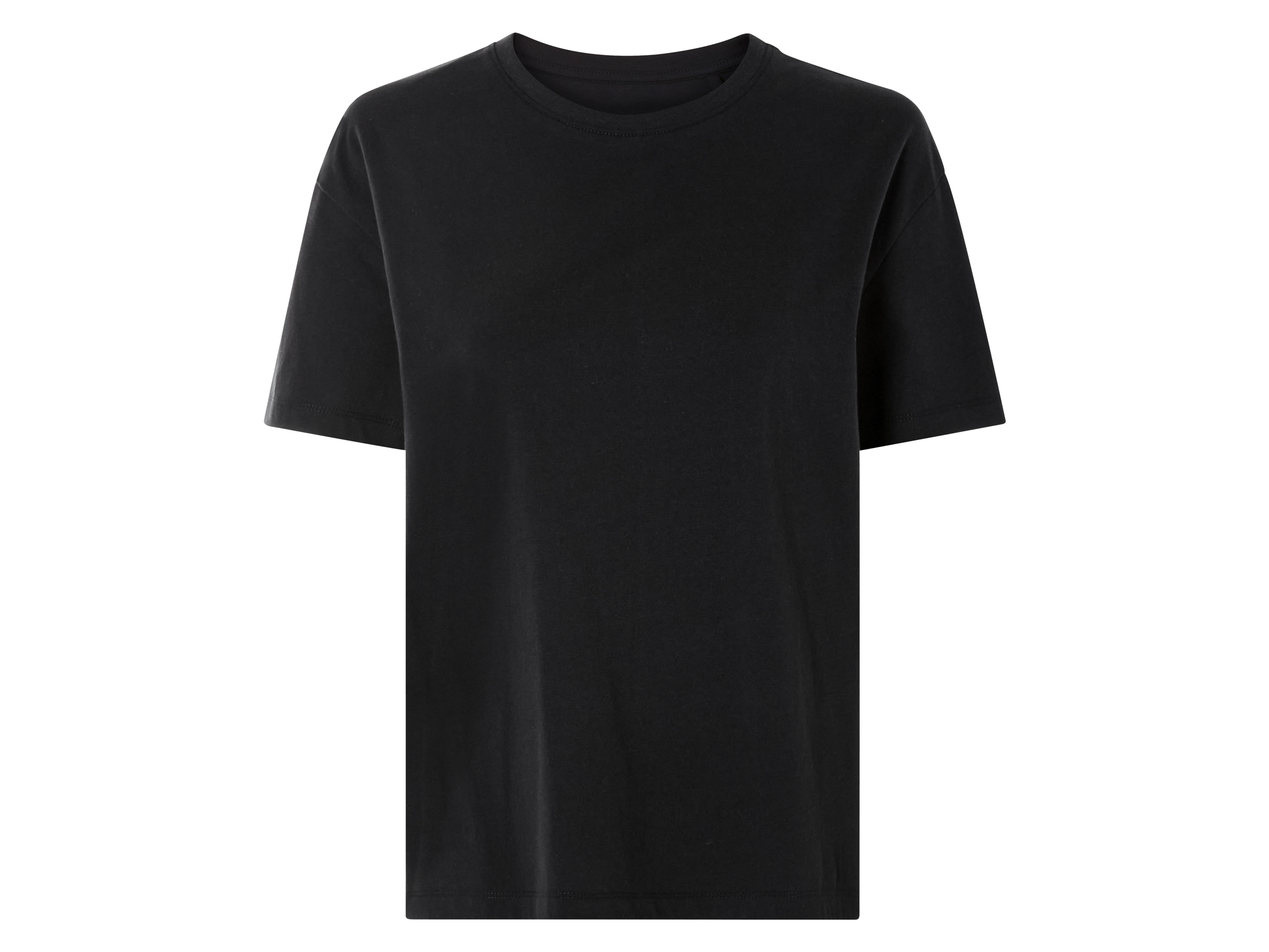 esmara® T-shirt damski z bawełny organicznej (S (36/38), Czarny)