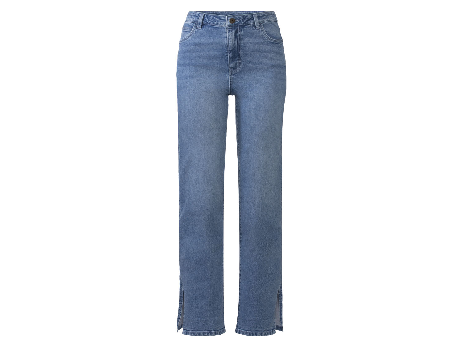 esmara® Jeansy damskie skinny fit (Niebieski denim, 38)