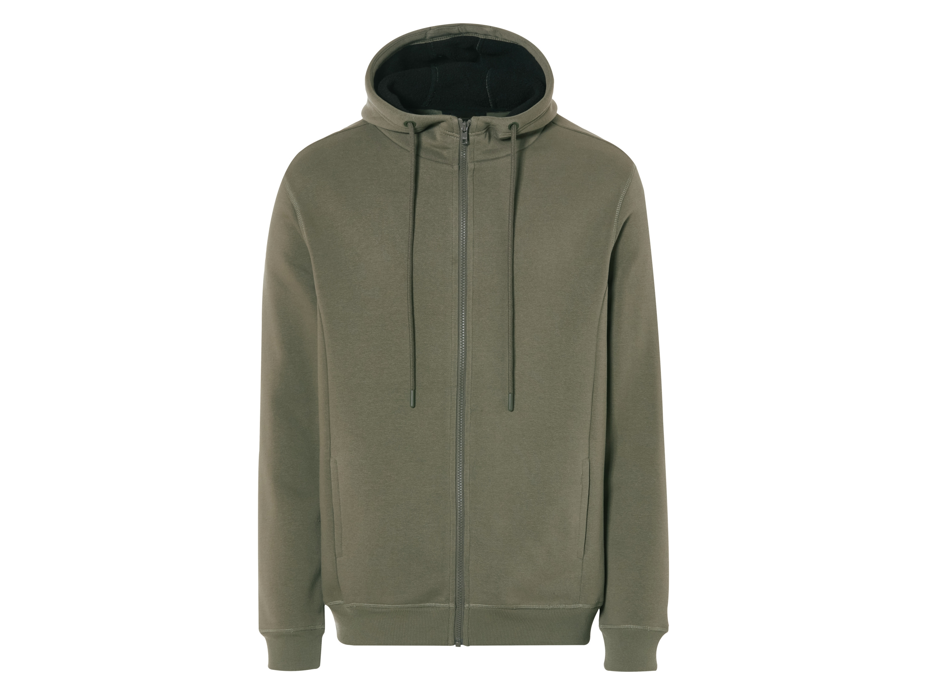 LIVERGY® Bluza dresowa męska z polarem (Khaki, L (52/54))