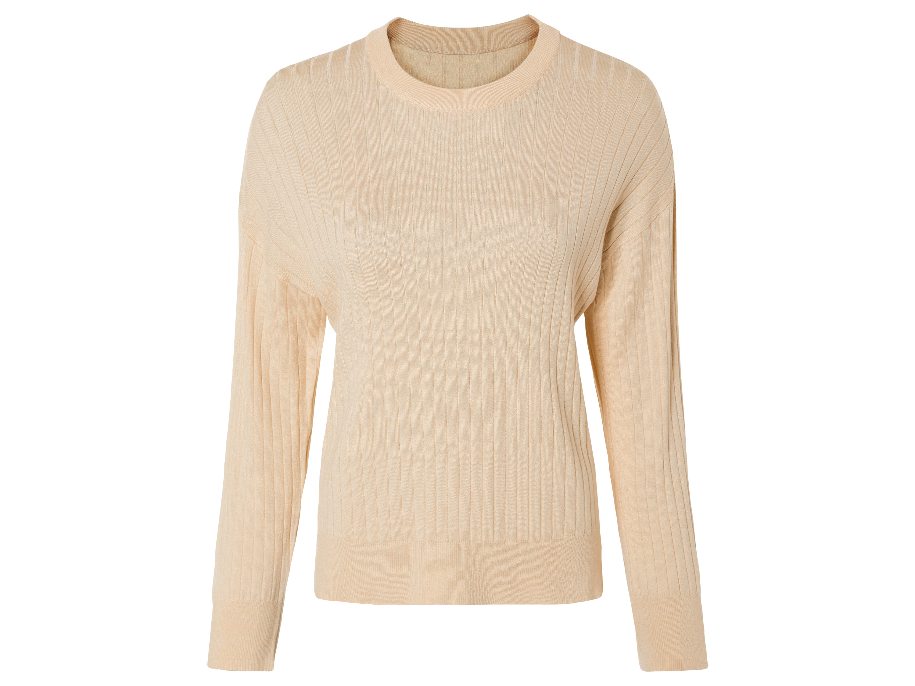 esmara® Sweter damski z delikatnej dzianiny (Beżowy, M(40/42))