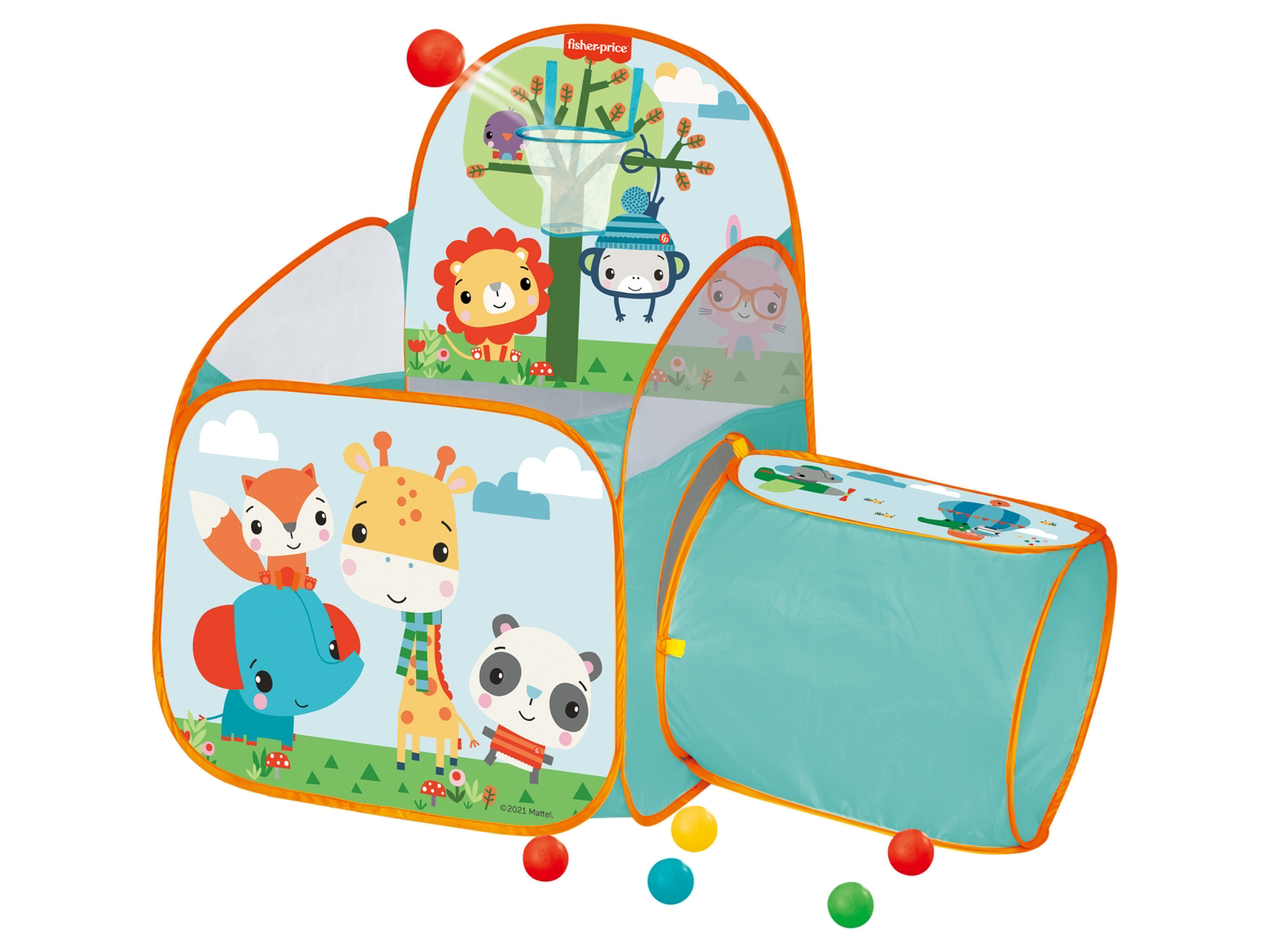 Fisher-Price Basen z 50 kolorowymi piłkami (Tunel)