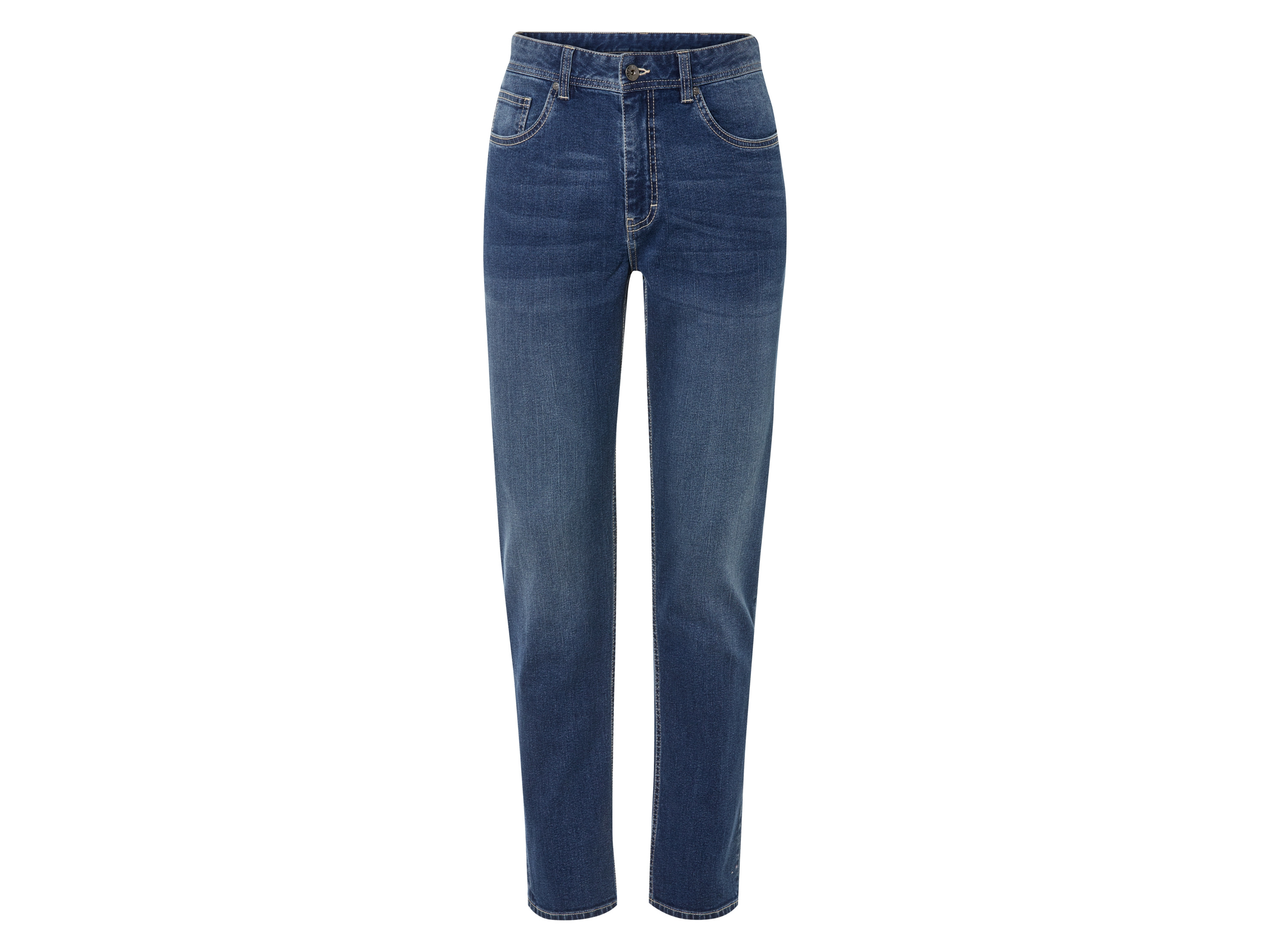 LIVERGY® Jeansy męskie z bawełny, slim fit (Niebieski, 52 (36/32))