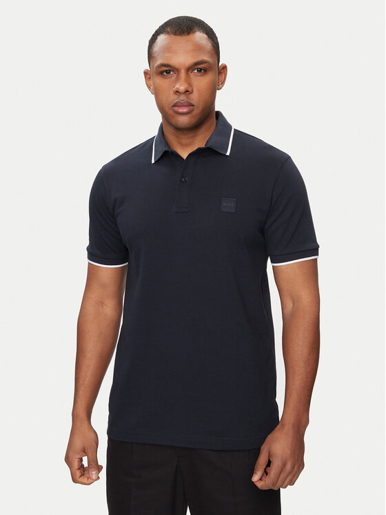 Boss Polo Passertip 50507699 Granatowy Slim Fit