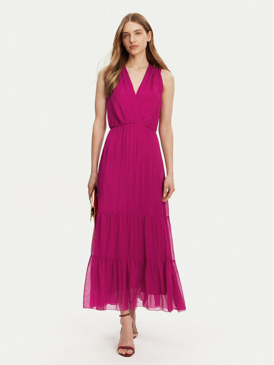Haveone Sukienka letnia AFF-N005 Różowy Loose Fit