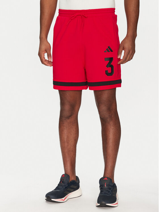 adidas Szorty sportowe Seasonal Essentials Sport JD8089 Czerwony Regular Fit
