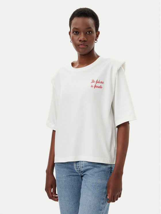 ViCOLO T-Shirt RD0013 Biały Regular Fit