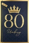 Karnet okazjonalny B6 z kopertą 80 Urodziny PAN DRAGON HM200-3040