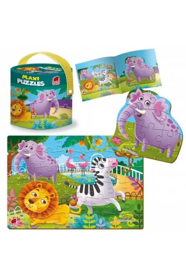 Puzzle maxi 2w1 (11+48 el.) Zoo
