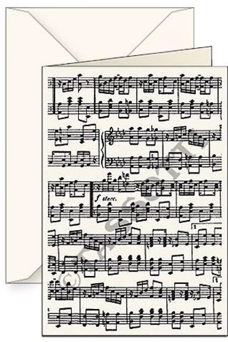 Karnet B6 z kopertą Music