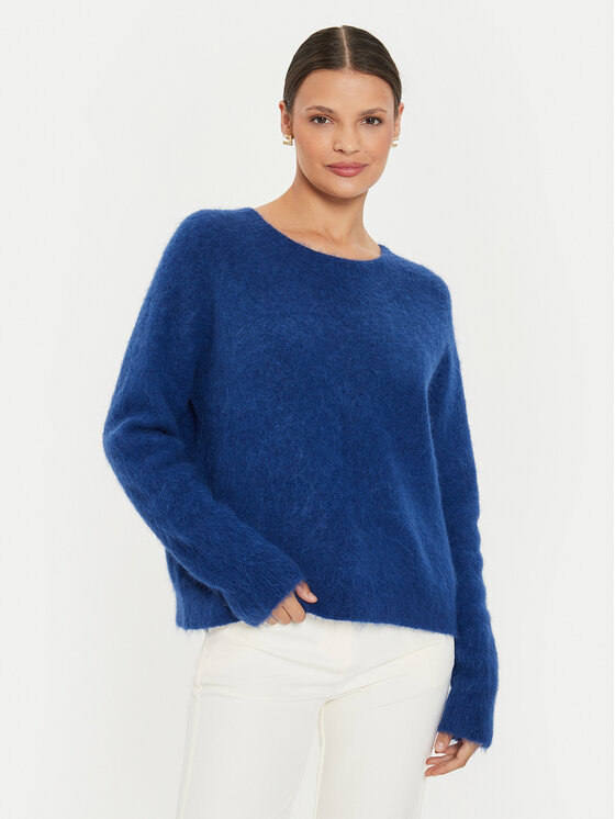 Kontatto Sweter 3M0229 AI253M10 Niebieski Relaxed Fit