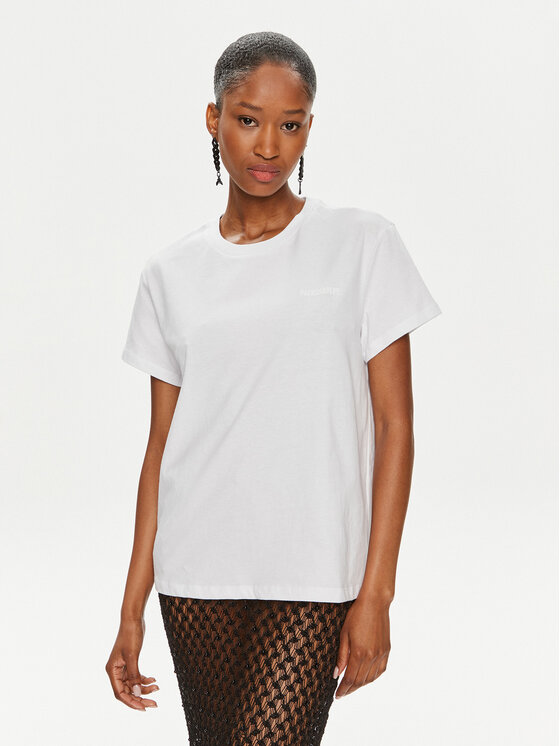 Patrizia Pepe T-Shirt 8M1543/J111-W103 Biały Regular Fit