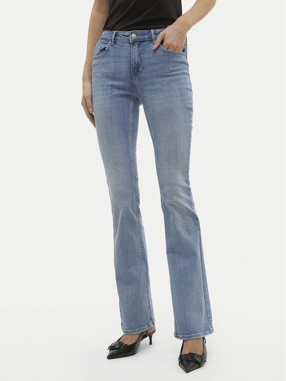 Vero Moda Jeansy Flash 10302479 Niebieski Flared Fit miniaturka