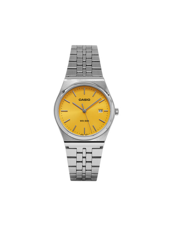 Casio Zegarek MTP-B145D-9AVEF Srebrny