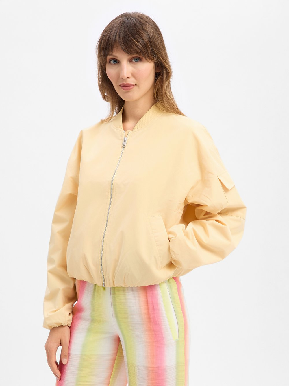 JJXX Bluza damska - JXLeila Kobiety Sztuczne włókno żółty, XS