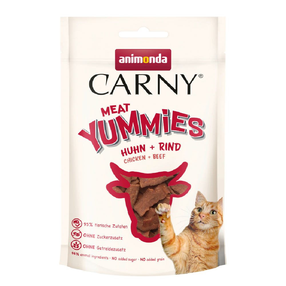animonda Carny Adult Meaty Strips - Kurczak + wołowina, 50 g