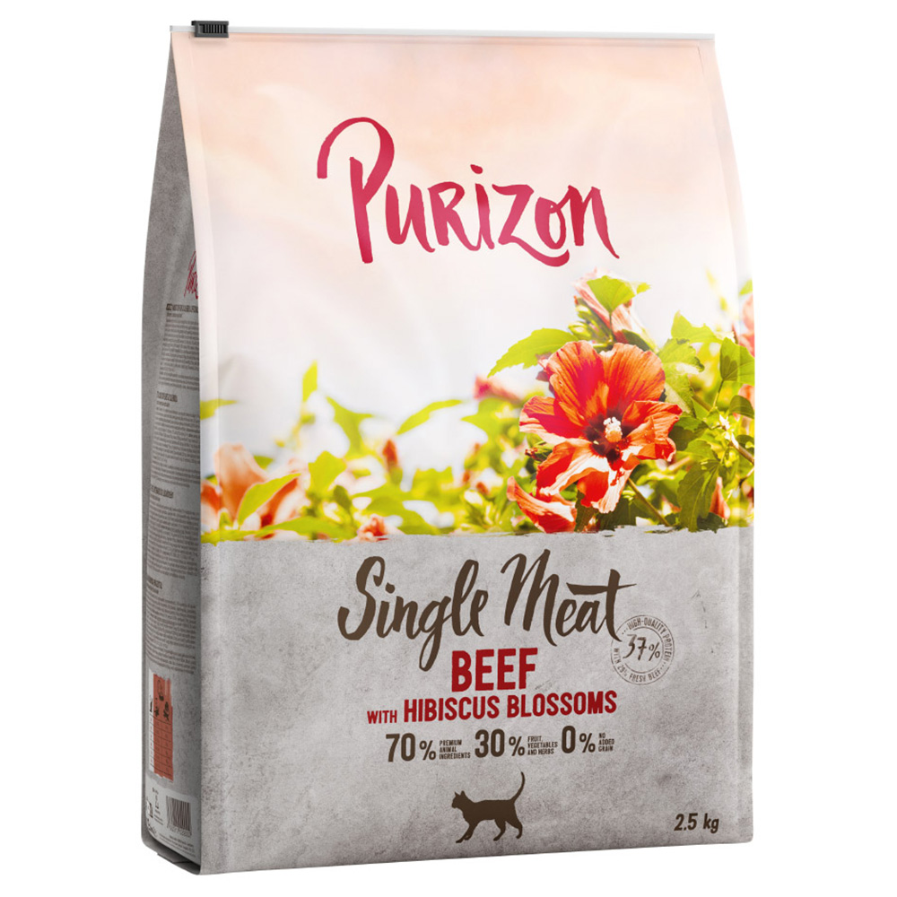 Purizon Single Meat, wołowina z kwiatami hibiskusa - 2,5 kg