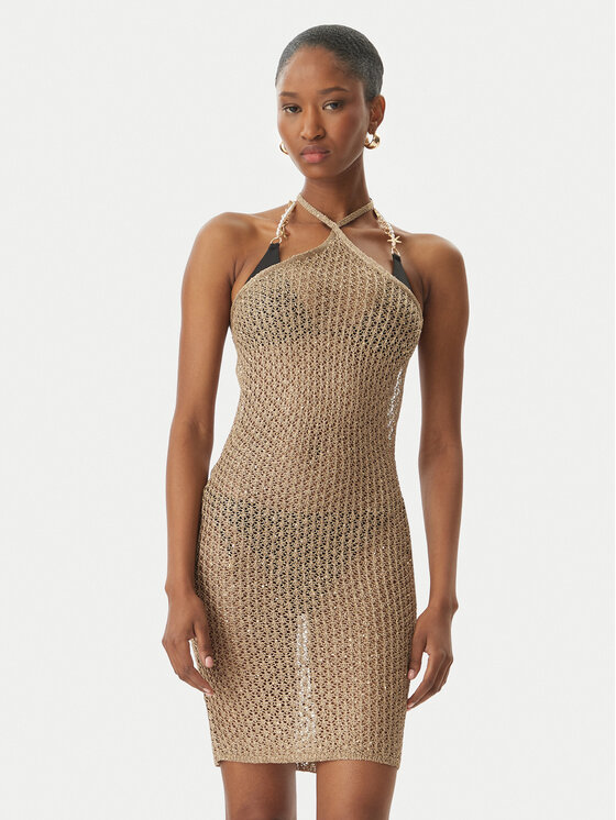 Guess Sukienka plażowa E6GK05 Z5402 Beżowy Regular Fit