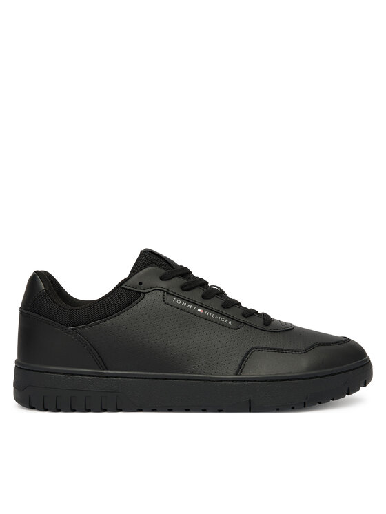 Tommy Hilfiger Sneakersy Th Basket Core Lite Lth FM0FM05713 Czarny
