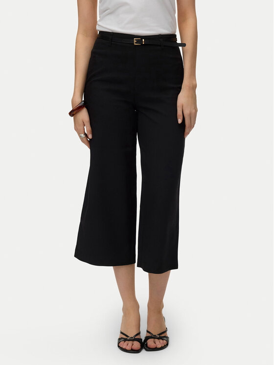 Vero Moda Kuloty Elma 10339926 Czarny Wide Leg miniaturka