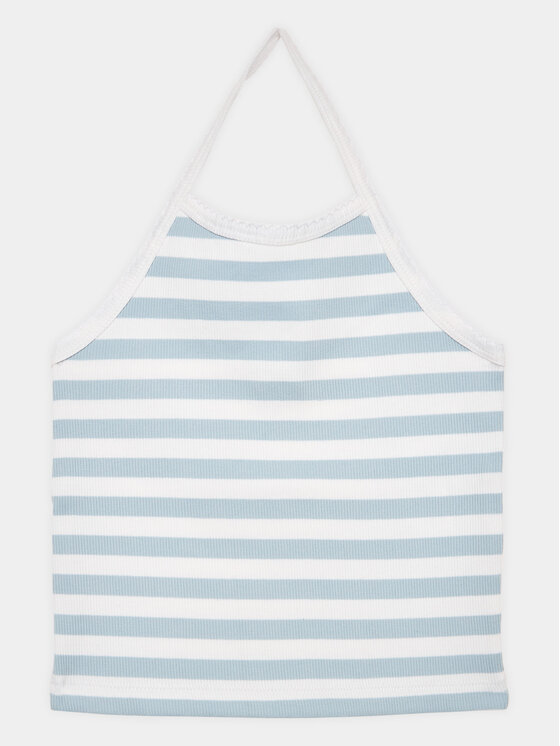 United Colors Of Benetton Top 3OIWCH00Z Niebieski Regular Fit