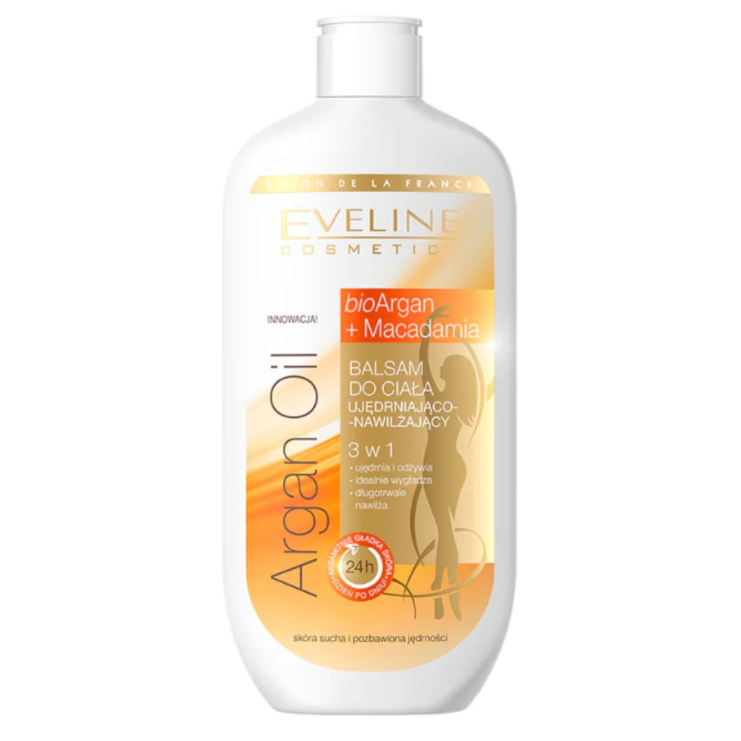 Eveline balsam ujędrniająco-nawilżający Argan Oil do skóry suchej 350 ml