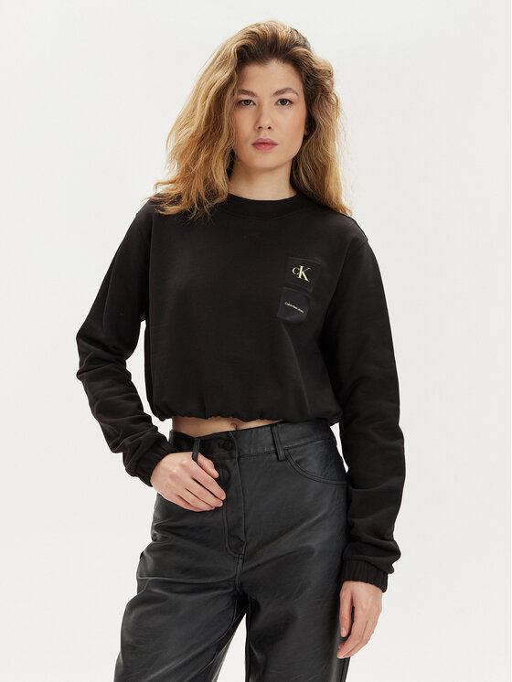 Calvin Klein Jeans Bluza J20J223081 Czarny Regular Fit