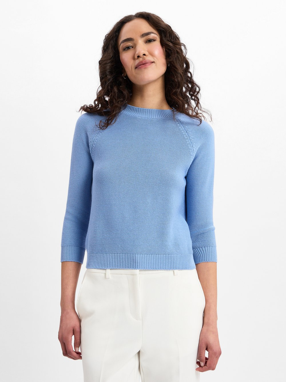 Weekend Max Mara Damski sweter z dzianiny - Linz Kobiety Bawełna niebieski, S