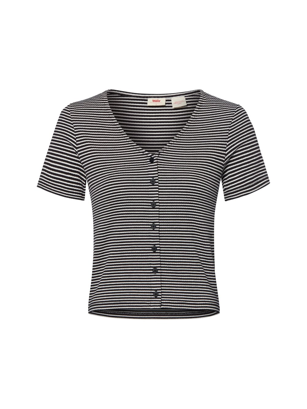 Levi's Koszulka damska Kobiety Bawełna czarny|biały w paski, XS