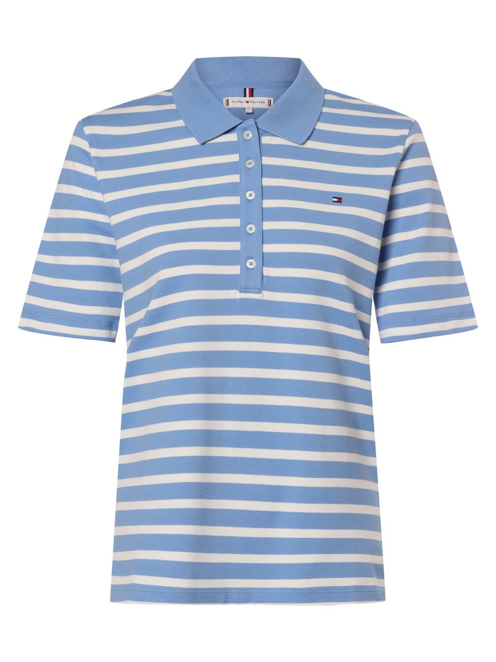 Tommy Hilfiger Damska koszulka polo Kobiety Bawełna niebieski|biały, XS