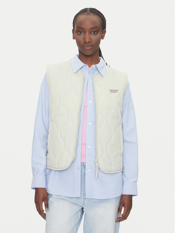 Tommy Jeans Bezrękawnik Onion DW0DW21184 Zielony Regular Fit