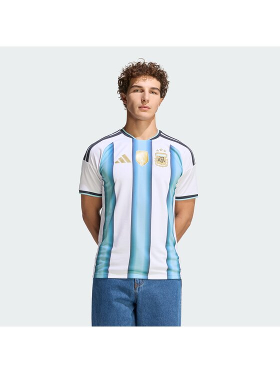 adidas Koszulka techniczna Argentina 26 Home Replica JM8396 Błękitny Slim Fit