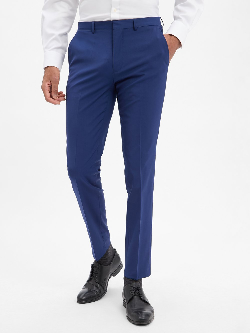 HUGO Spodnie - Hesten Mężczyźni Super Slim Fit niebieski, 102