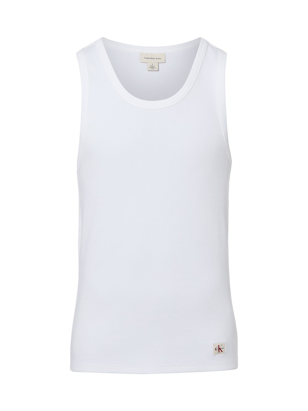 Calvin Klein Jeans Tank top męski Mężczyźni Bawełna biały, XXL