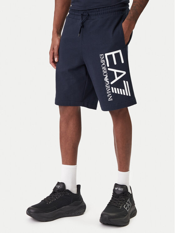 EA7 Emporio Armani Szorty sportowe 7M001414 AF22266 UB102 Granatowy Regular Fit