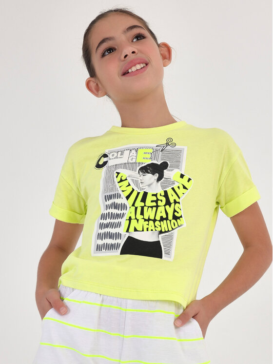 Mayoral T-Shirt 6057 Żółty