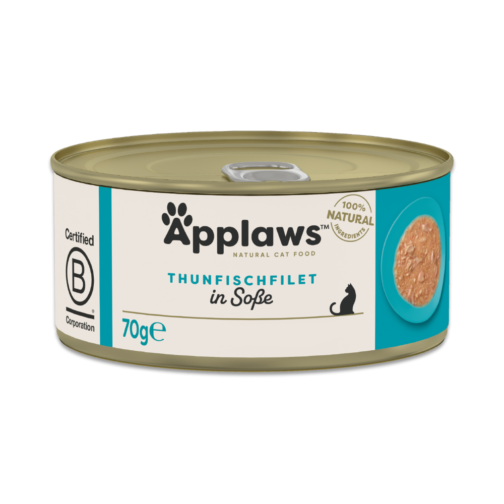 Korzystny pakiet Applaws w sosie, 12 x 70 g - Filet z tuńczyka