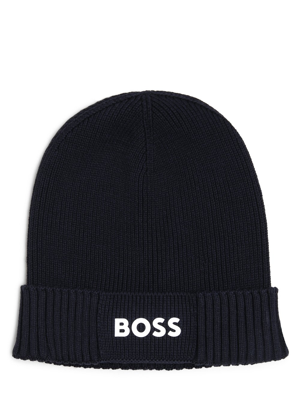 BOSS Green Czapka męska Mężczyźni Bawełna niebieski, ONE SIZE