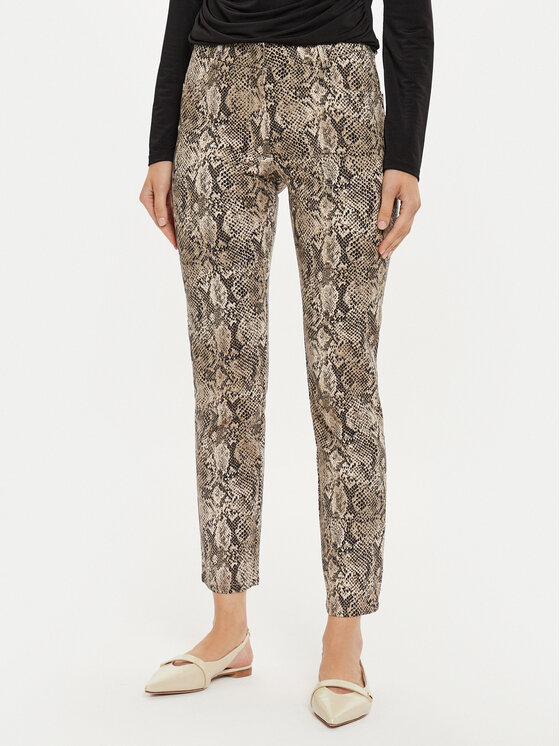 Sisley Spodnie materiałowe 4ZJSLE03S Brązowy Slim Fit