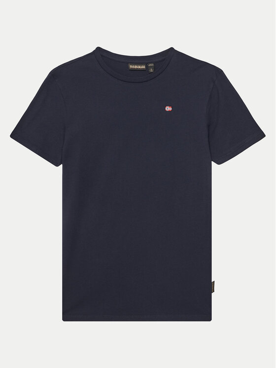 Napapijri T-Shirt Salis SS 2 NP0A4GEH1761 S Granatowy Regular Fit