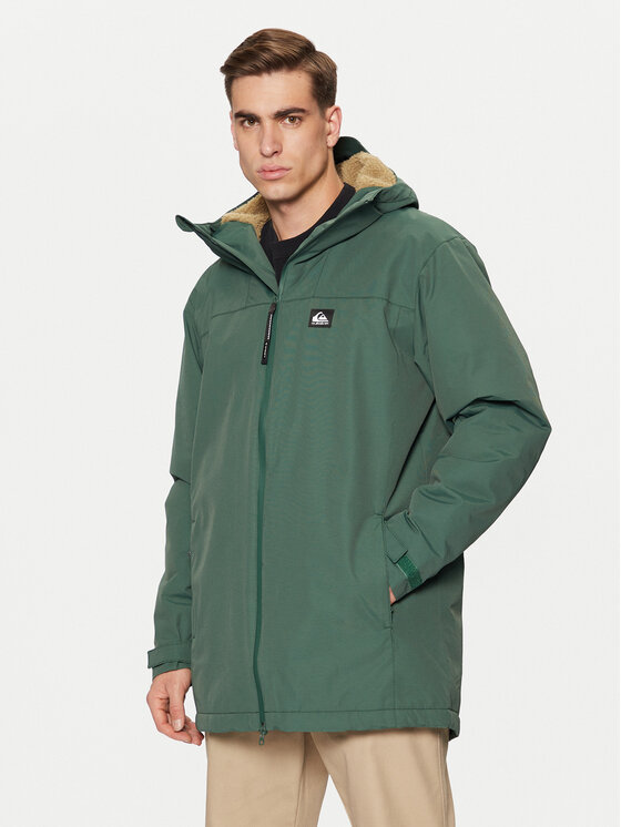 Quiksilver Parka Overcast 3K EQYJK04087 Zielony Regular Fit miniaturka