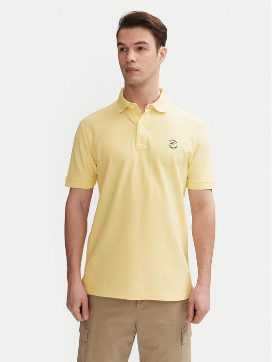INDICODE Polo Wadim 40-913 Beżowy Regular Fit