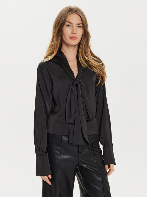Eleh Bluzka E00198 Czarny Regular Fit